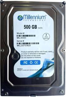 MILLENNIUM TECHNOLOGY 500gb 3.5" Sata Hard drive 500 GB Desktop, Surveillance Systems White SATA Inter...
