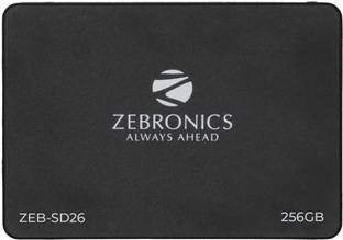 ZEBRONICS ZEB-SD26 256 GB Laptop, Desktop Black SATA III Internal Solid State Drive (SSD) (ZEB-SD26 256 GB Solid State Drive, TLC, SATA II & SATA III Interface)