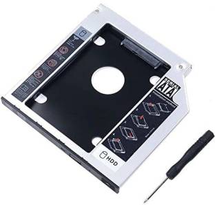 Tobo SATA 9.5mm Bay 2nd Hard Disk Drive Caddy for CD/DVD Drive Slot 1 GB Laptop Internal Hard Disk Dri...