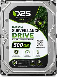 D25 Green 500GB 3.5 Inch SATA Internal Hard Disk Drive for CCTV DVR NVR Camera 500 GB Surveillance Sys...
