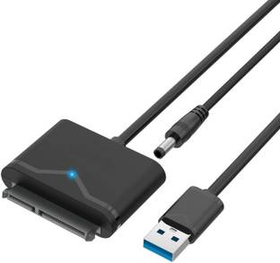 VOOCME Sata To Usb 3.0/2.0 Cable Hard Drive Adapter Compatible For 2.5 3.5 Inch Desktop Hdd/Ssd Hard D...