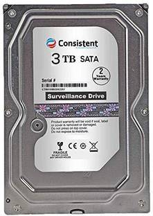 Consistent Sata 3 TB Desktop, Surveillance Systems Silver SATA Internal Hard Disk Drive (HDD) (3 TB)