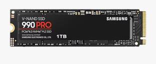 Samsung 990 Pro 1 TB Desktop Black PCIe NVMe Internal Solid State Drive (SSD) (MZ-V9P1T0B)