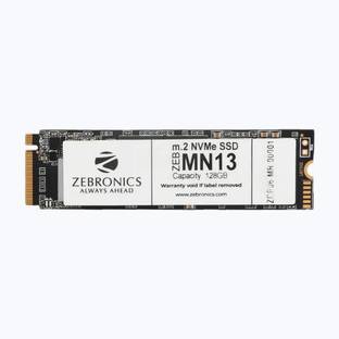 ZEBRONICS ZEB-MN13 128 GB Desktop, Laptop Black SATA Internal Solid State Drive (SSD) (ZEB-MN13 128GB M.2 NVMe Solid State Drive (SSD), with 1622MB/s Read Speed)