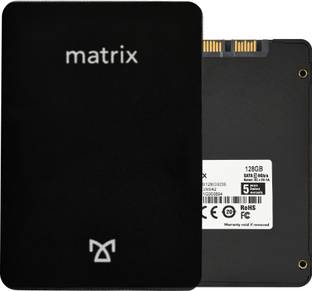 MATRIX SATA III 128 GB Desktop, Laptop, All in One PC's Black SATA III Internal Solid State Drive (SSD) (SST128GA-L)