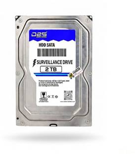 D25 2TB Internal Hard Disk for CCTV DVR | 3.5 Inch SATA Surveillance HDD 2 TB Surveillance Systems Sil...