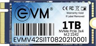 EVM NVMe (2242) 1 TB All in One PC's, Desktop, Laptop Blue PCIe NVMe Internal Solid State Drive (SSD) (EVMNV42/1TB)
