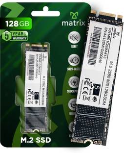 MATRIX M.2 SOLID STATE DRIVE 128 GB Desktop, Laptop Black M.2 Internal Solid State Drive (SSD) (XS00M100128)
