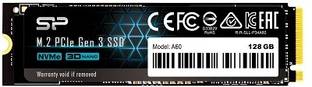 Silicon Power P34A60 128 GB Desktop, Laptop Black PCIe NVMe Internal Solid State Drive (SSD) (SP128GBP34A60M28)
