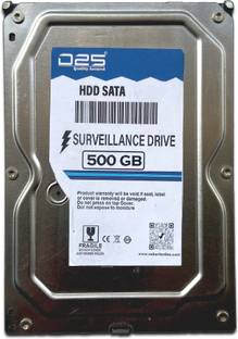 D25 500GB Hard Disk for CP PLUS 4 Channel (CP-UVR-0401E1-CS) CCTV Camera DVR 500 GB Surveillance Systems Blue SATA Internal Hard Disk Drive (HDD) (500GB Hard Drive for Desktop Compatible with WD Blue Hard Disk for CCTV DVR)