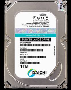 DAICHI Hdd 1tb 1000 GB Laptop, Desktop, Surveillance Systems, Network Attached Storage, Servers, All i...