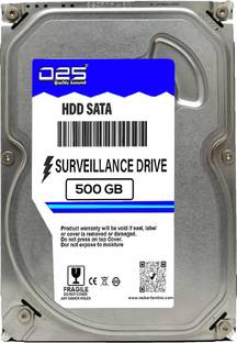 D25 Video 500GB Hard Disk for CP PLUS (CP-UVR-0401E1-CS) 4 Channel CCTV Camera DVR 500 GB Surveillance...