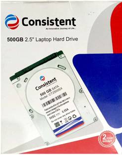 Consistent 2.5inch 500 GB Laptop Silver SATA Internal Hard Disk Drive (HDD) (Laptop 500GB HDD)