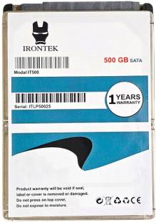 IRONTEK 500GB/5400RPM 500 GB Laptop, Desktop, All in One PC's Grey SATA Internal Hard Disk Drive (HDD)...