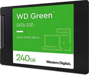 WD GREEN 240 GB All in One PC's, Laptop Green SATA III Internal Solid State Drive (SSD) (WDS240G3G0A)