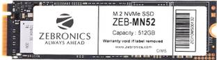 ZEBRONICS m.2 nvme 512 GB All in One PC's Black M.2 Internal Solid State Drive (SSD) (MN52 m.2 NVMe (2280) SSD with 512GB Capacity, 1900MB/s Read, 1100MB/s Write)