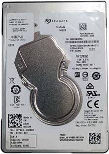 Seagate FIRECUDA 500 GB Laptop Silver, White SATA Internal Hard Disk Drive (HDD) (ST500CP)
