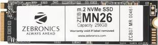 ZEBRONICS M.2 NVME SSD 256 GB Laptop, All in One PC's, Desktop Black M.2 Internal Solid State Drive (SSD) (ZEB-MN26)