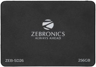 ZEBRONICS 2.5 SATA SSD 256 GB Laptop, Desktop, All in One PC's Black SATA Internal Solid State Drive (SSD) (ZEB-SD26)