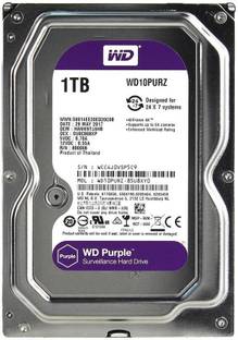 WD Purple 1 TB Surveillance Systems Purple SATA Internal Hard Disk Drive (HDD) (WD10PURZ)