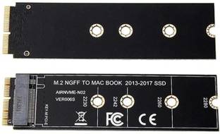 Tobo M.2 NVME SSD Convert Adapter Card for MacBook Air Pro Retina (Year 2013-2017), NVME/AHCI SSD Upgraded Kit for A1465 A1466 A1398 A1502 (Black Long Adapter) M.2 Internal Optical Drive