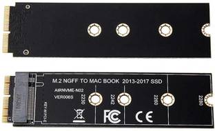 Tobo M.2 NVME SSD Convert Adapter Card for MacBook Air Pro Retina (Year 2013-2017), NVME/AHCI SSD Upgraded Kit for A1465 A1466 A1398 A1502 (Black Long Adapter) M.2 Internal Optical Drive