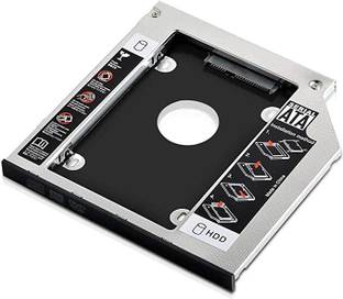 WEFLY 2nd Hard Drive Caddy, Universal for 9.5mm CD/DVD Drive Slot (for SSD and HDD) Internal Hard Driv...