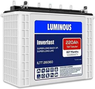 LUMINOUS 60 Months Warranty Tubular Inverter Battery