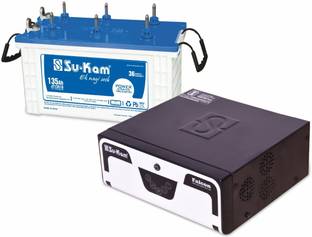 Su-Kam Power Grand JT13518+Falcon 1100 Pure Sine wave Tubular Inverter Battery