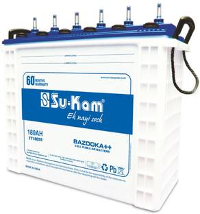 Su-Kam BAZOOKA++ 18036Tall Tubular Tubular Inverter Battery