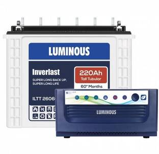 LUMINOUS EcoVolt1050+ILTT26060 Tubular Inverter Battery