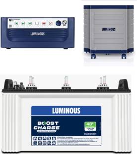 LUMINOUS RC16000+ECOWATT650+Trolly Tubular Inverter Battery