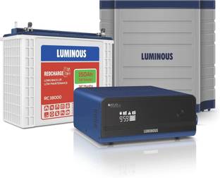 LUMINOUS Zelio 1100 + Rc18000 150 Ah Tall Tubular Battery+ Trolley Tubular Inverter Battery