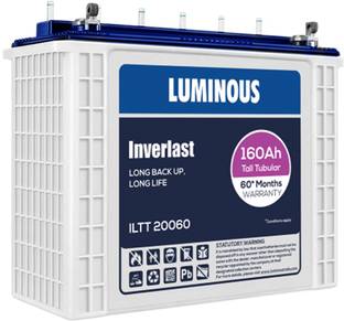 LUMINOUS 60 Months Warranty Tubular Inverter Battery