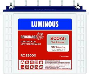 LUMINOUS Red charge RC25000 long Backup Tubular Inverter Battery