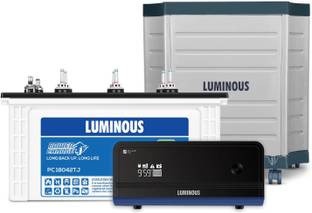 LUMINOUS Zelio+ 1100 Inverter_PC 18042TJ Battery_Trolley Tubular Inverter Battery