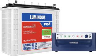 LUMINOUS Eco Watt Neo 900 with RC 18000 PRO Tubular Inverter Battery