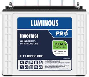LUMINOUS 60 Months Warranty Tubular Inverter Battery