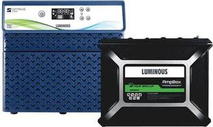LUMINOUS AB18060*2pcs Gel Battery (Maintenance Free) and Optimus 2300/24v Inverter Sealed Inverter Battery