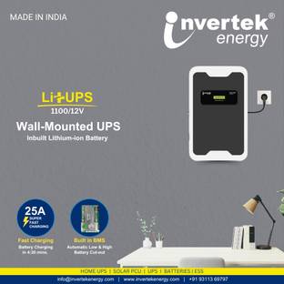 Invertek energy ?Li+UPS 1100/12V Lithium-ion Battery Sealed Inverter Battery