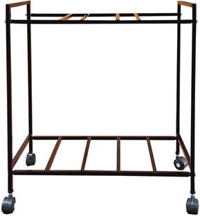 MEENA ENTERPRISES Heavy-Duty Iron Inverter Battery Trolley,Battery stand with wheels,Battery rack Trolley for Inverter