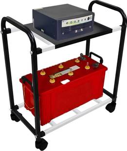 DALUCI Metal Trolley Inverter Battery Trolley for Inverter and Battery