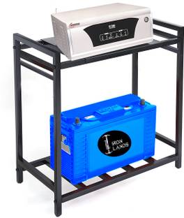 Iron Lands 2-Tier UPS Battery CPU Stand for Home and Office Trolley for Inverter and Battery