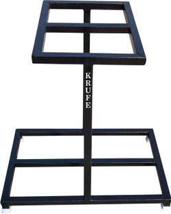 krufe Heavy Duty Double Battery Inverter Stand/ Trolly Trolley for Inverter and Battery