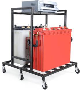 Livzing 2-Tier Ups Stand Trolley for Inverter and Battery