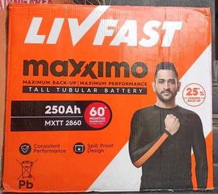 Livfast 500 VA Livfast 250Ah Battery with 5 Year Warranty Pure Sine Wave Inverter