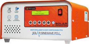MuscleGrid India 1200 VA Solar Inverter PCU (Solar Optional) with INBUILT Stabilizer Modern Design with 24 Months Warranty Solar Compatible Pure Sine Wave Inverter