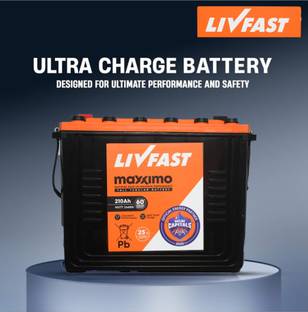Livfast 500 VA Livfast 210Ah Battery with 60 Months Warranty Pure Sine Wave Inverter