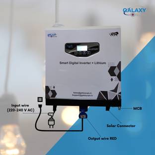 Galaxy Online 800 VA wall mounted Digital smart with Inbuilt Lithium Battery Pure Sine Wave Inverter