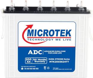 Microtek MTK2003624TT 200Ah/12V Inverter Battery Pure Sine Wave Inverter